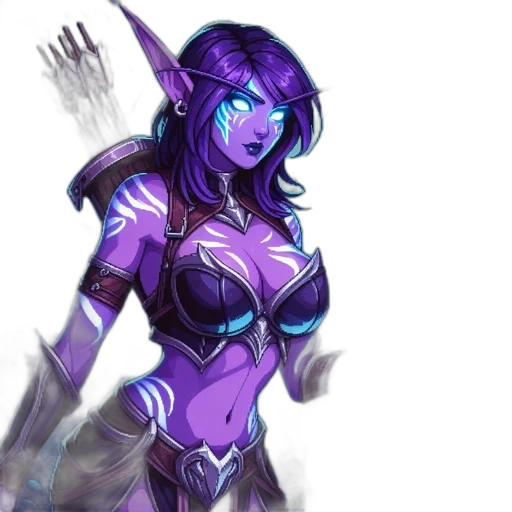 concept art, fantasy art, comic book art, cyberpunk transparent PNG cut-out