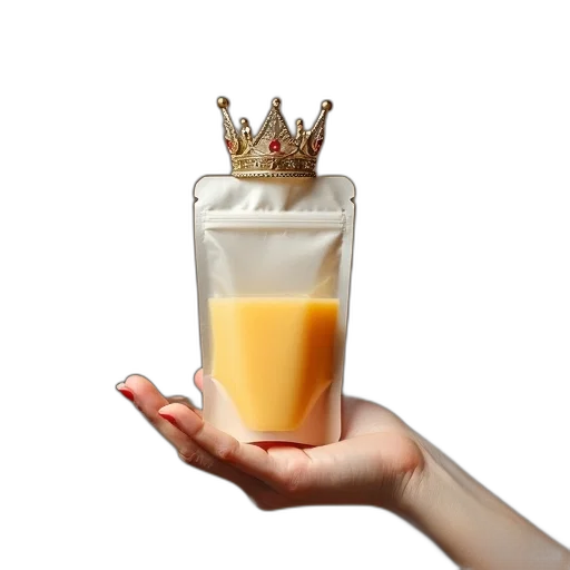 crown, food, 3d render, photorealistic transparent PNG cut-out
