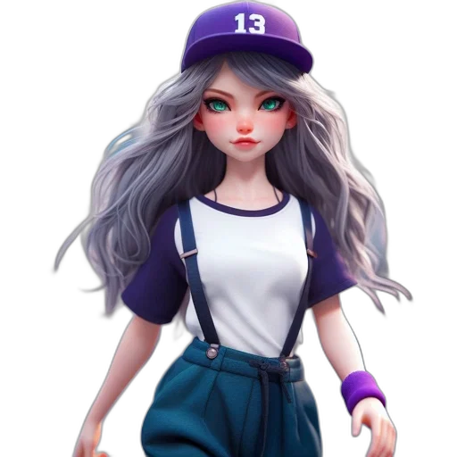 staff, hat, 3d render, concept art transparent PNG cut-out
