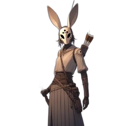 mask, staff, creature, animal transparent PNG cut-out