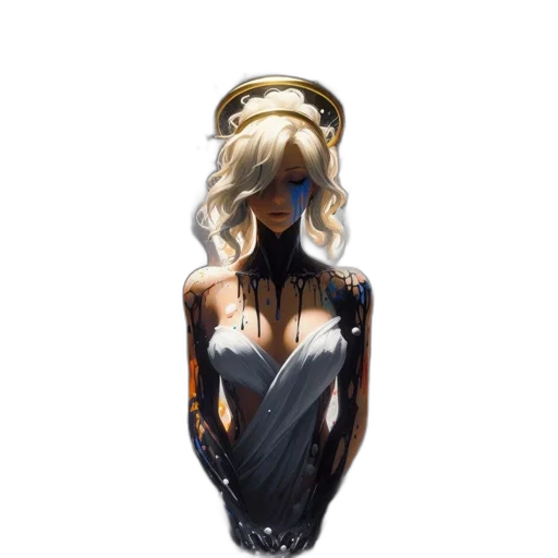 dress, mask, jewelry, robot transparent PNG cut-out