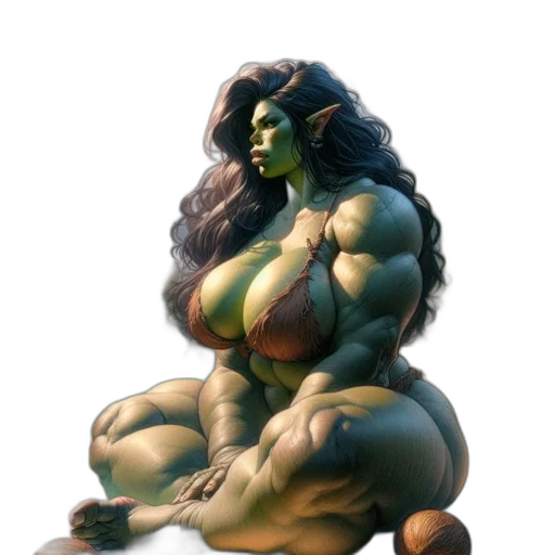 concept art, fantasy art, comic book art, 3d render transparent PNG cut-out