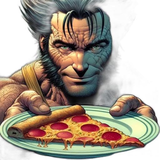 food, comic book art, concept art, illustrated transparent PNG cut-out