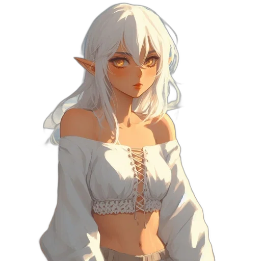dress, staff, dragon, fantasy art transparent PNG cut-out