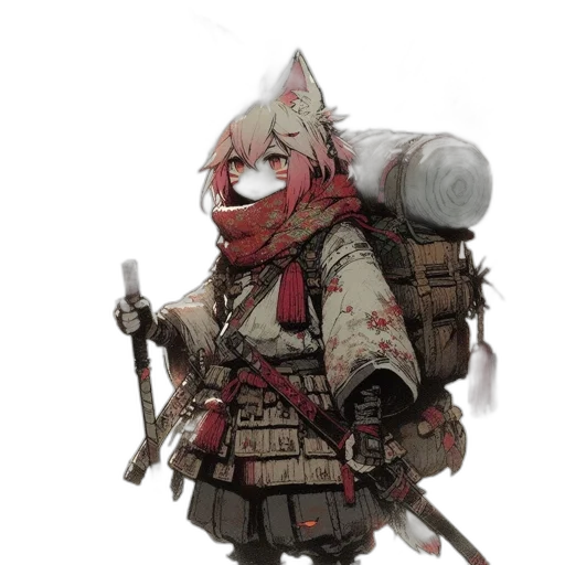 weapon, staff, animal, jacket transparent PNG cut-out