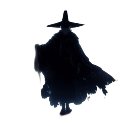 hat, staff, mask, jacket transparent PNG cut-out