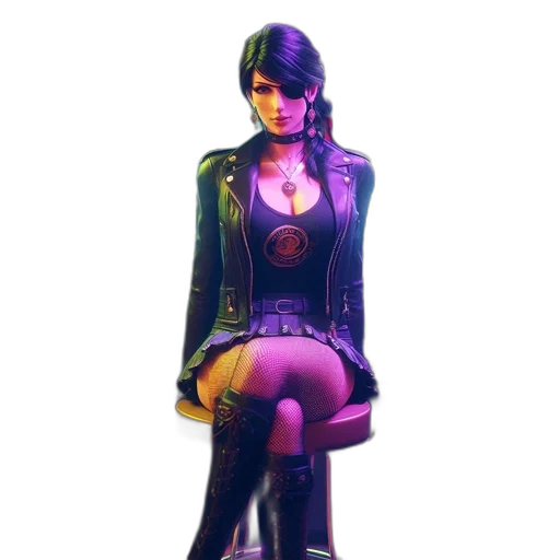 jacket, dress, staff, face transparent PNG cut-out