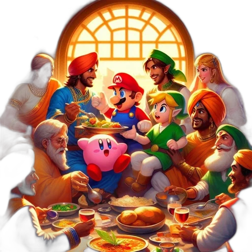 food, concept art, pixel art, 3d render transparent PNG cut-out