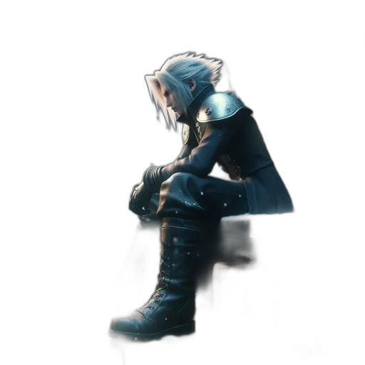 robot, jacket, mask, weapon transparent PNG cut-out