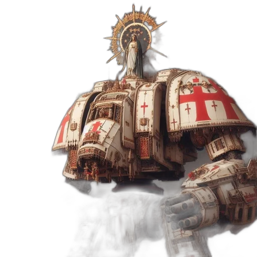 robot, crown, weapon, concept art transparent PNG cut-out