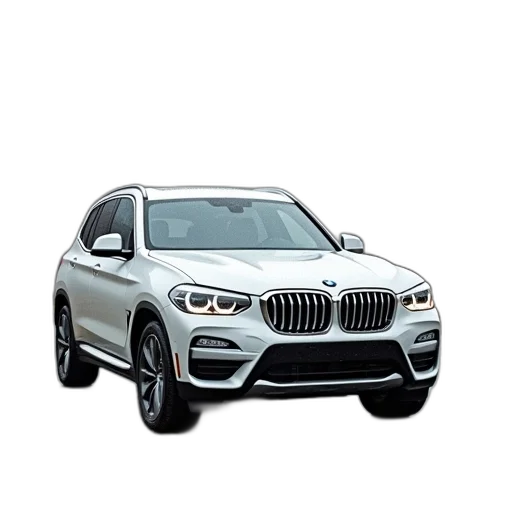 car, photorealistic, 3d render, white transparent PNG cut-out