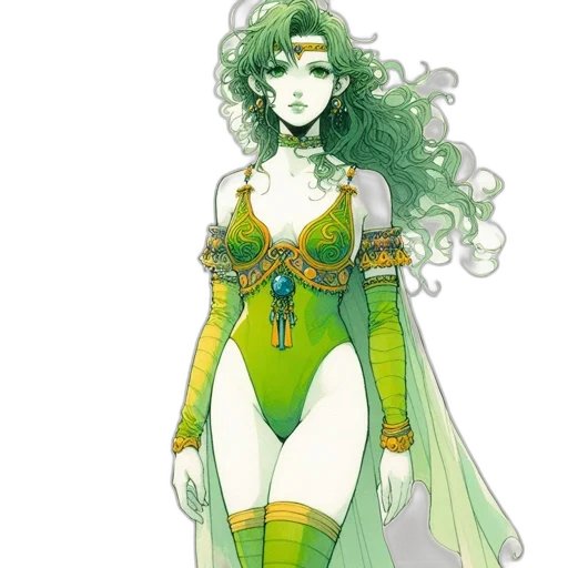 dress, concept art, fantasy art, comic book art transparent PNG cut-out