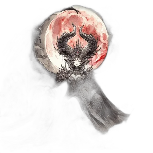 mask, crown, hair, staff transparent PNG cut-out