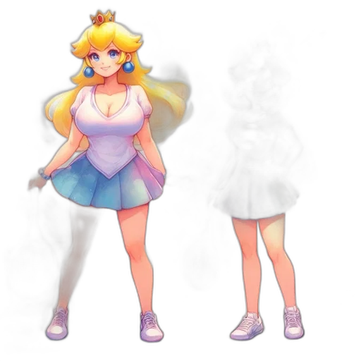 dress, concept art, pixel art, 3d render transparent PNG cut-out