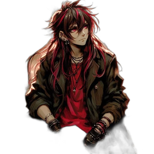 jacket, concept art, pixel art, cyberpunk transparent PNG cut-out