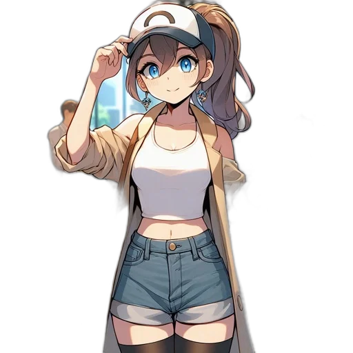 staff, hat, weapon, dress transparent PNG cut-out