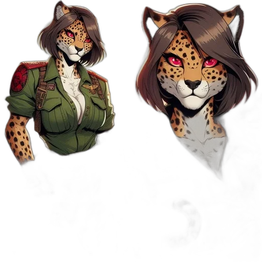 jacket, mask, staff, animal transparent PNG cut-out
