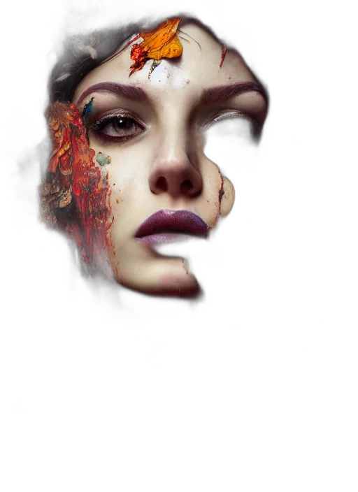 face, mask, crown, robot transparent PNG cut-out