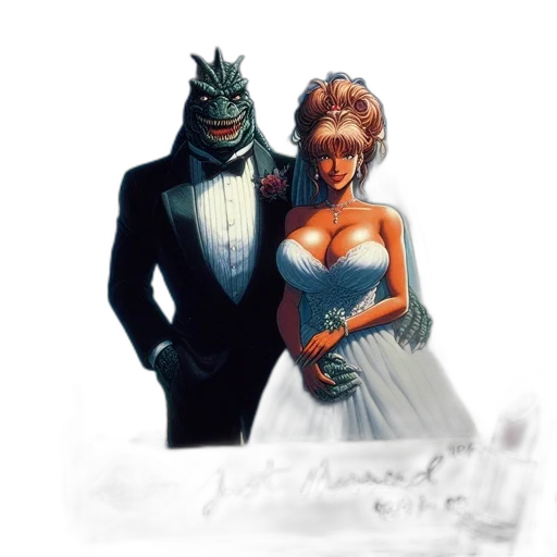dress, mask, crown, robot transparent PNG cut-out