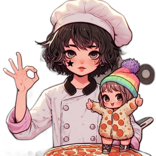 food, hat, staff, watercolor transparent PNG cut-out
