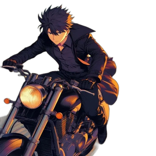 jacket, weapon, concept art, anime transparent PNG cut-out