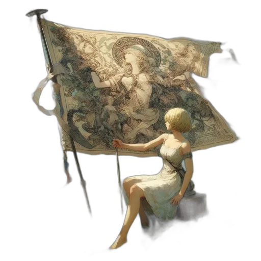 dress, umbrella, sword, weapon transparent PNG cut-out