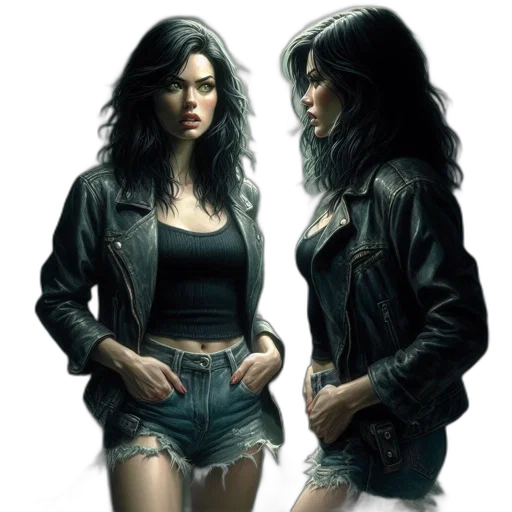 jacket, concept art, comic book art, photorealistic transparent PNG cut-out