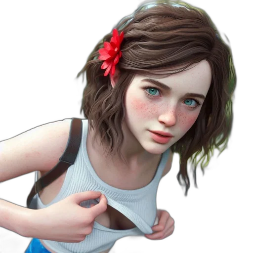 face, concept art, photorealistic, fantasy art transparent PNG cut-out