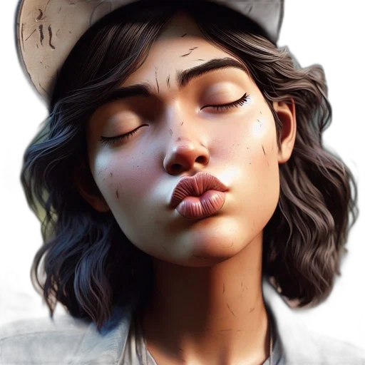 face, hat, photorealistic, concept art transparent PNG cut-out