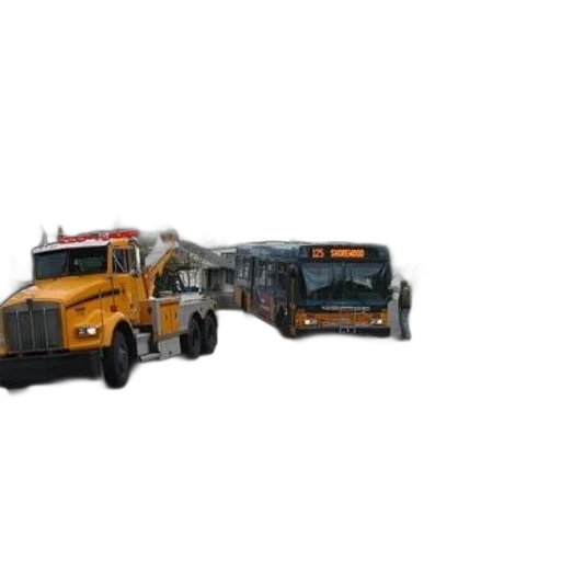 3d render, concept art, tow, truck transparent PNG cut-out