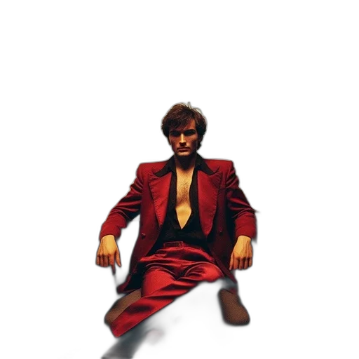 jacket, robot, staff, creature transparent PNG cut-out