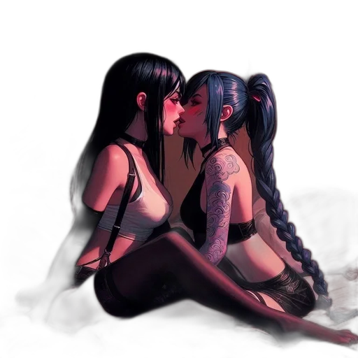 concept art, watercolor, anime, pixel art transparent PNG cut-out
