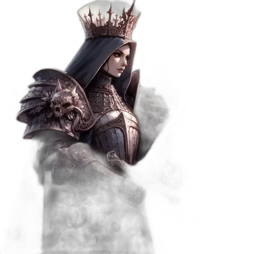 crown, sword, staff, fantasy art transparent PNG cut-out