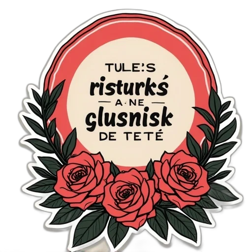 sticker, citation, dessintem, tete transparent PNG cut-out