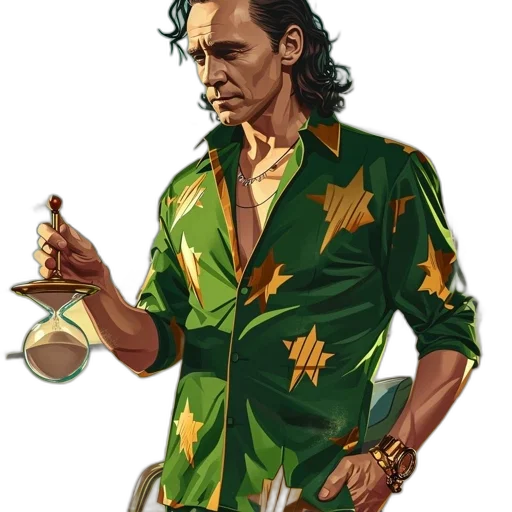 jacket, staff, concept art, comic book art transparent PNG cut-out