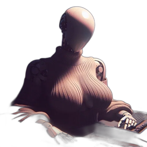 robot, dress, face, mask transparent PNG cut-out