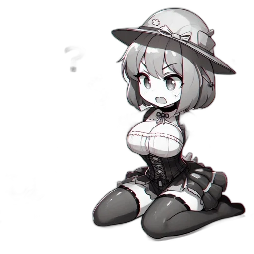 hat, robot, dress, weapon transparent PNG cut-out