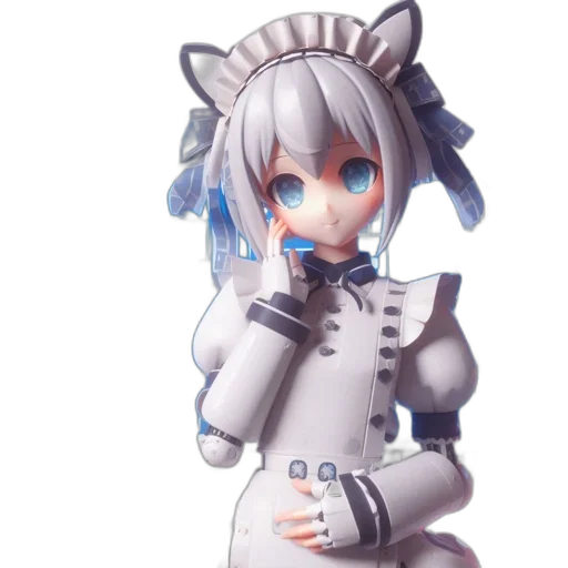 robot, dress, staff, creature transparent PNG cut-out