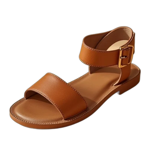 shoes, sandals, tan, carvel transparent PNG cut-out