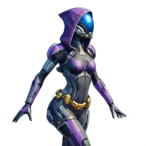 robot, mask, jacket, weapon transparent PNG cut-out