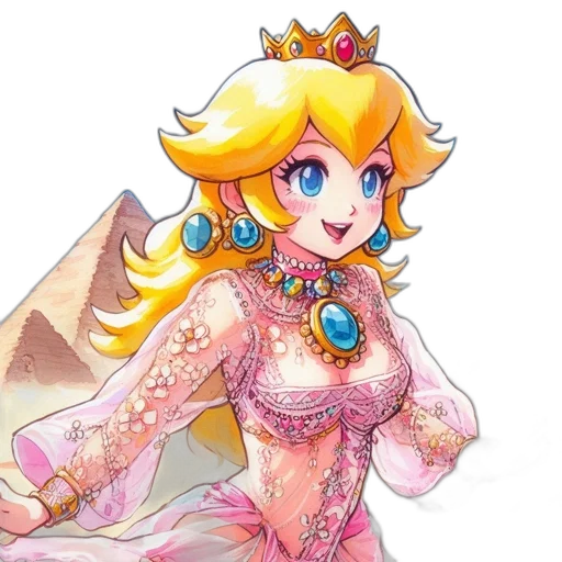 crown, dress, pixel art, concept art transparent PNG cut-out