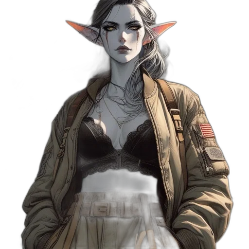jacket, staff, dress, face transparent PNG cut-out