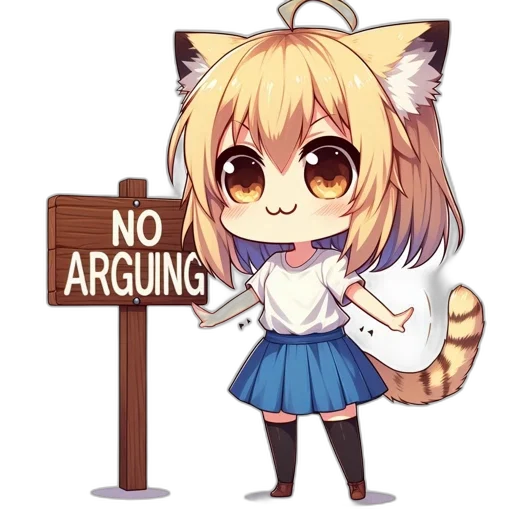 animal, staff, creature, anime transparent PNG cut-out