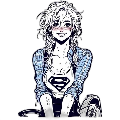 comic book art, cartoon, concept art, anime transparent PNG cut-out