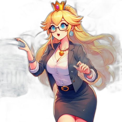 crown, dress, staff, concept art transparent PNG cut-out