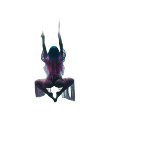 creature, robot, hair, staff transparent PNG cut-out