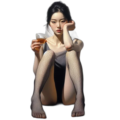 dress, bottle, face, pixel art transparent PNG cut-out