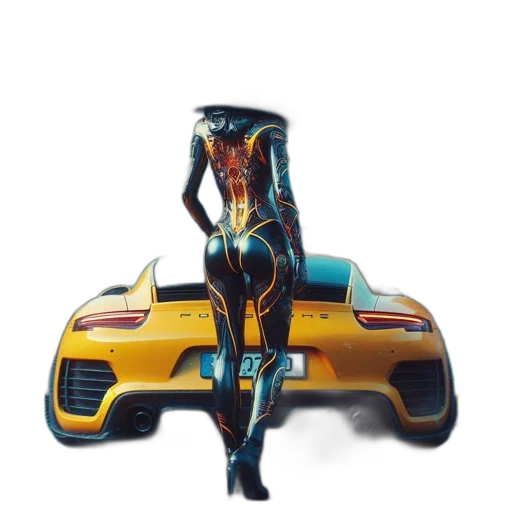 car, robot, dress, weapon transparent PNG cut-out