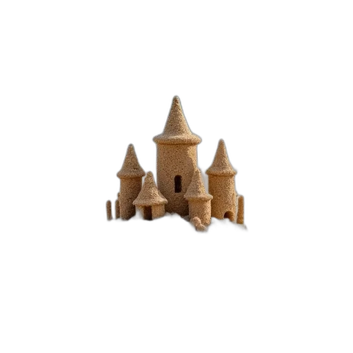 building, crown, hat, 3d render transparent PNG cut-out