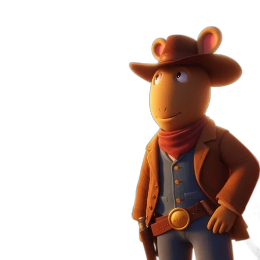 hat, jacket, animal, staff transparent PNG cut-out